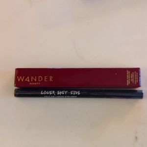 Eye kit. Wander Beauty brow gel. Lower East Side liquid liner. Nib